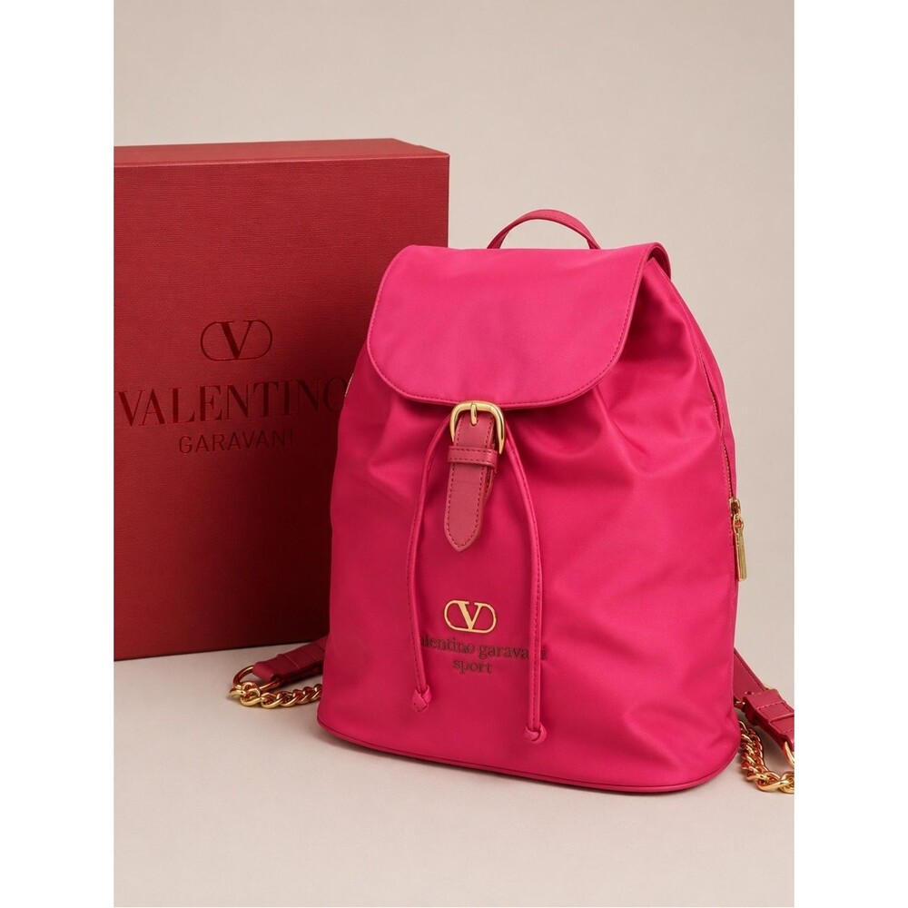 VALENTINO GARAVANI Nylon Backpack Pink Vintage